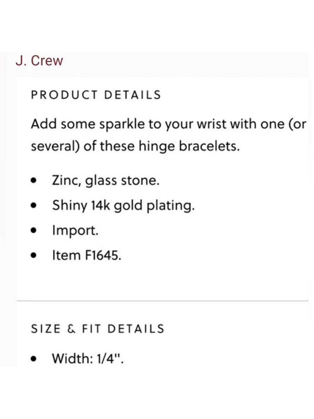 J.Crew J Crew Neon Pave sparkle Hinged Bracelet 1590 - Picture 8 of 8